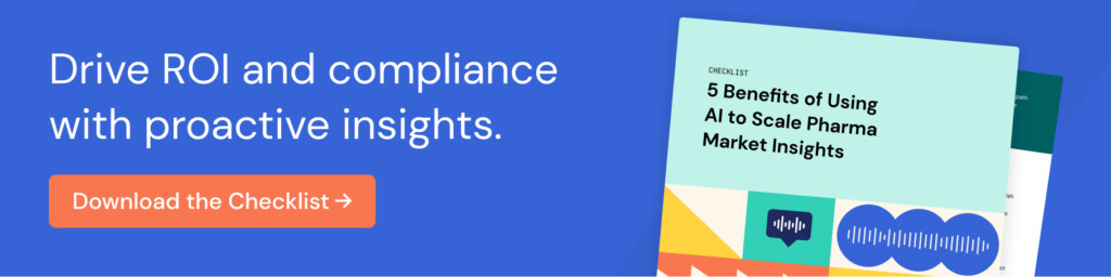 Checklist: 5 Benefits of Using AI to Scale Pharma Market Insights