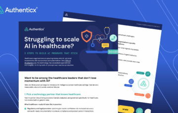 Struggling to scale AI in healthcare? 3 Steps to Build AI Programs that Stick